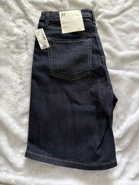 Reitmans Dark Indigo Denim Bermuda Shorts